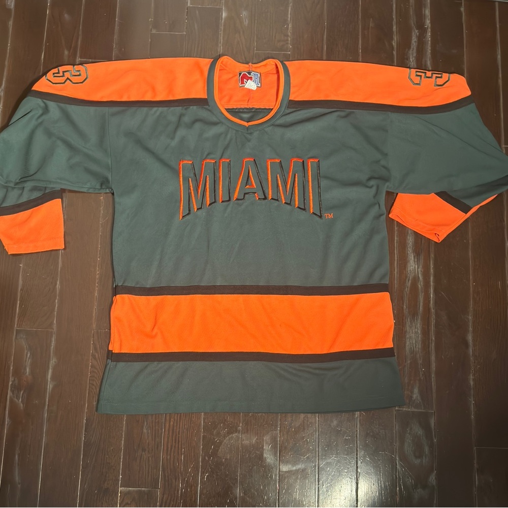 🔸SOLD🔸University of Miami Hockey Jersey XXL
